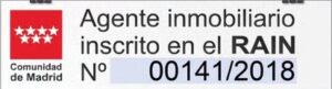 certificado de R House inscrito en el RAIN